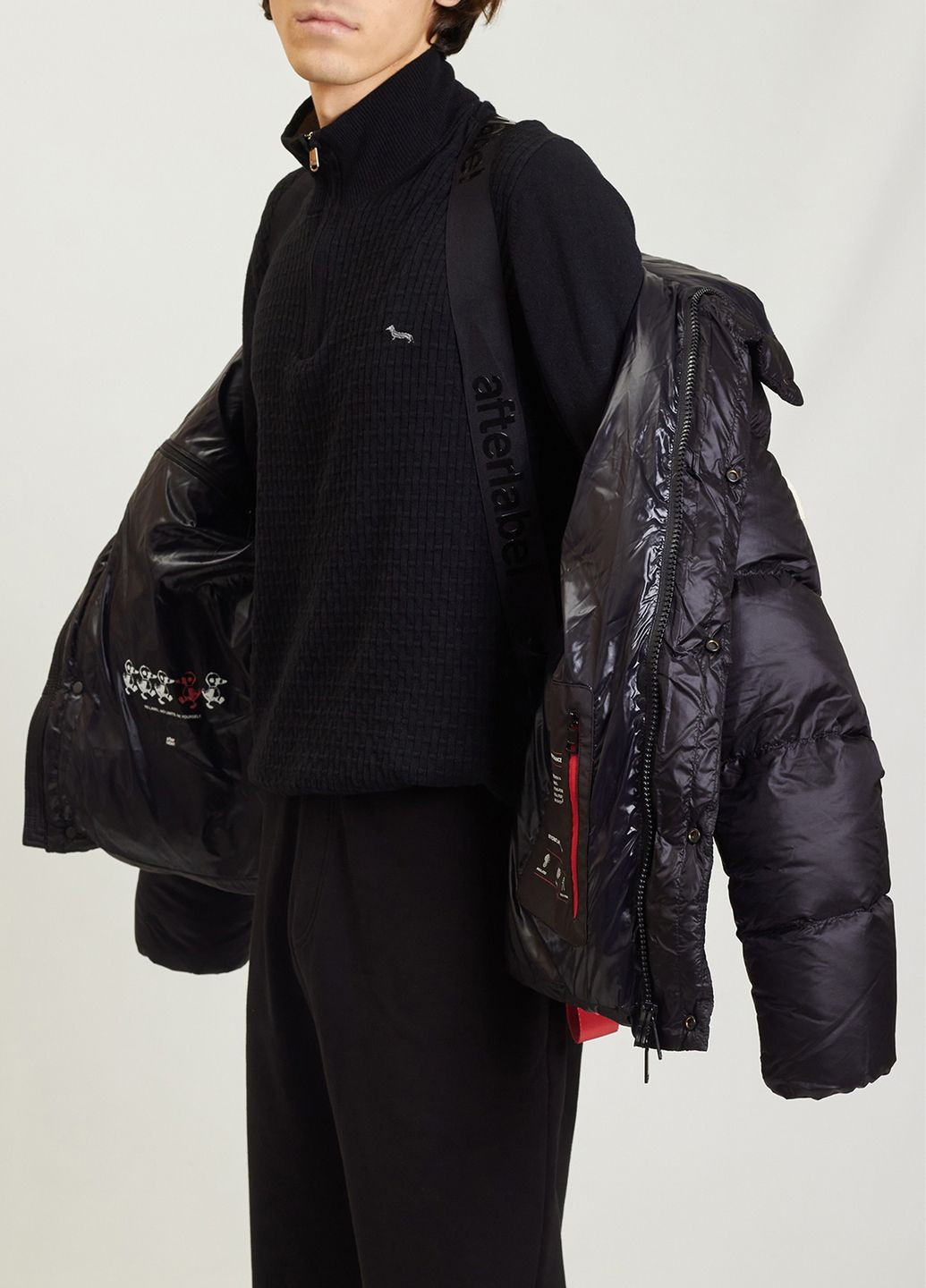 Чорний зимній Пуховик AFTER LABEL