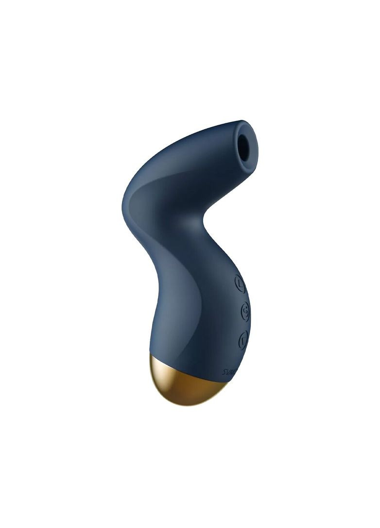 Вакуумний кліторальний стимулятор Pulse Pure Navy Blue, 5 режимів, 5 інтенсивностей у кожному Svakom (369948033)