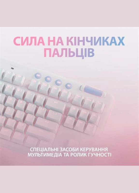 Бездротова клавіатура G715 Tactile White (920-010465), механічні клавіші, 87 клавіш Logitech (354733103)