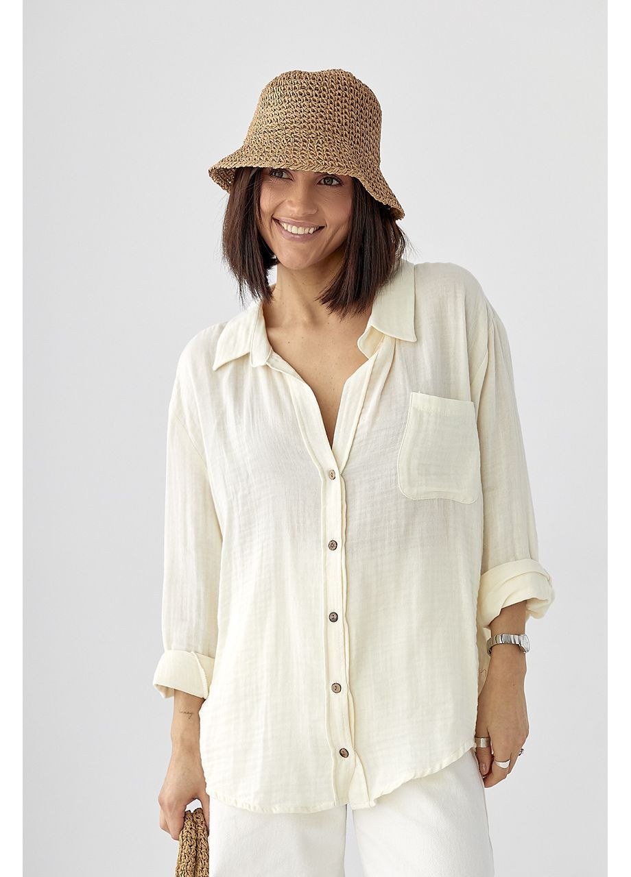 Кремовая кэжуал рубашка Lurex