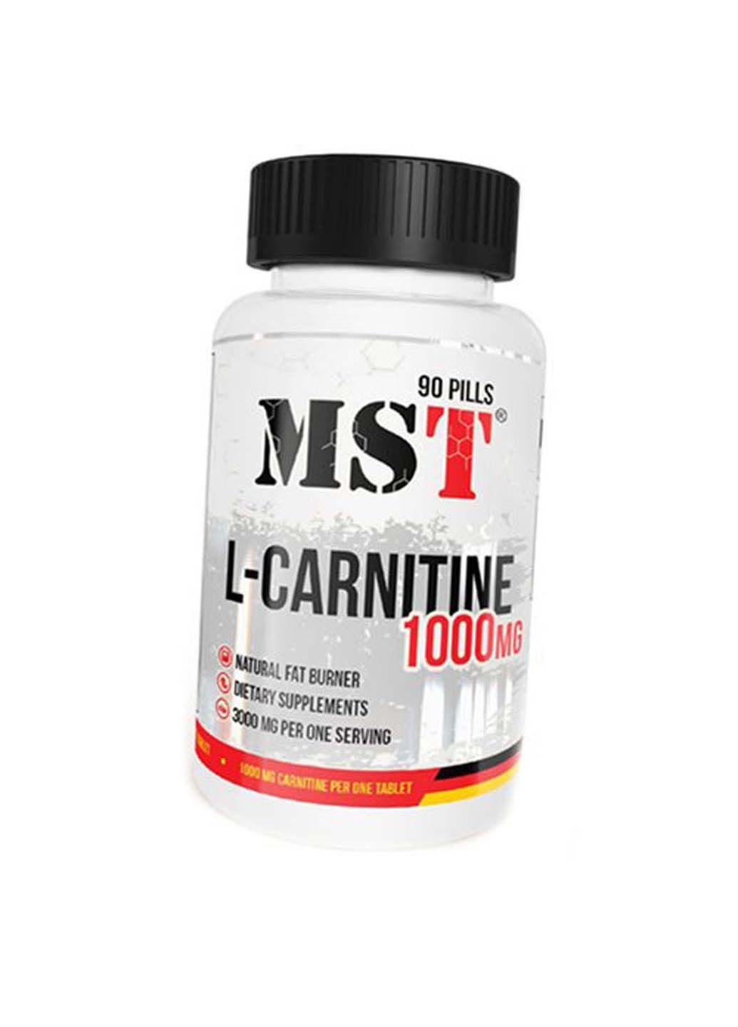Карнитин Тартрат для похудения L-Carnitine 1000 90таб MST (292710939)