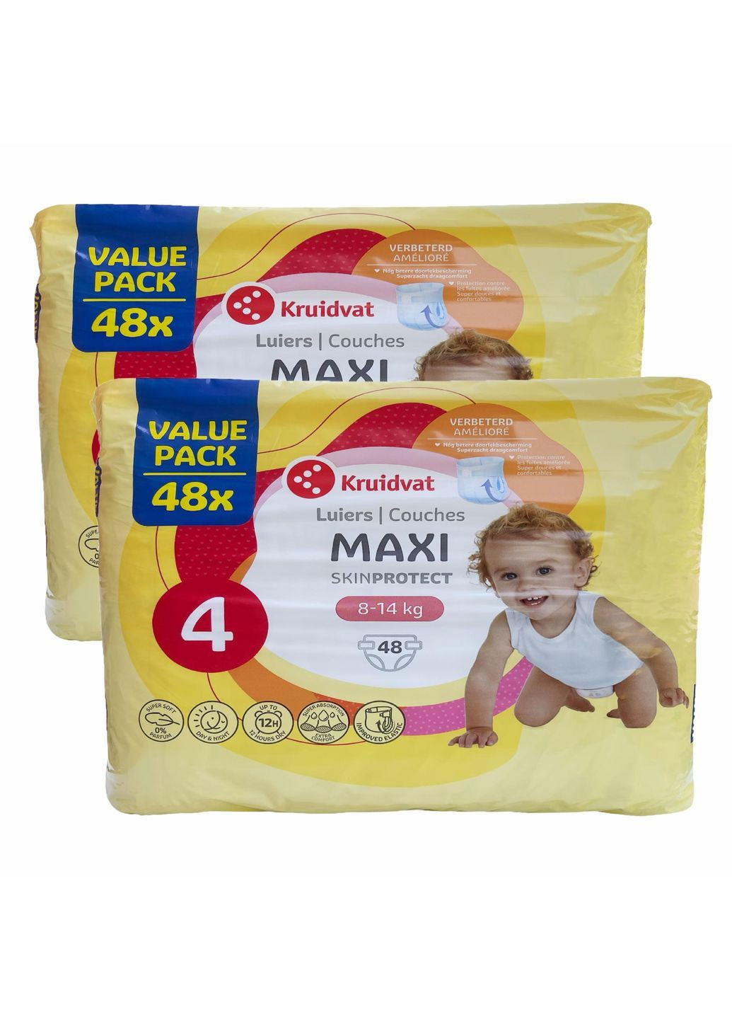 Підгузки 4 Maxi 8-14 кг 96 шт (113828920) Kruidvat (369144237)