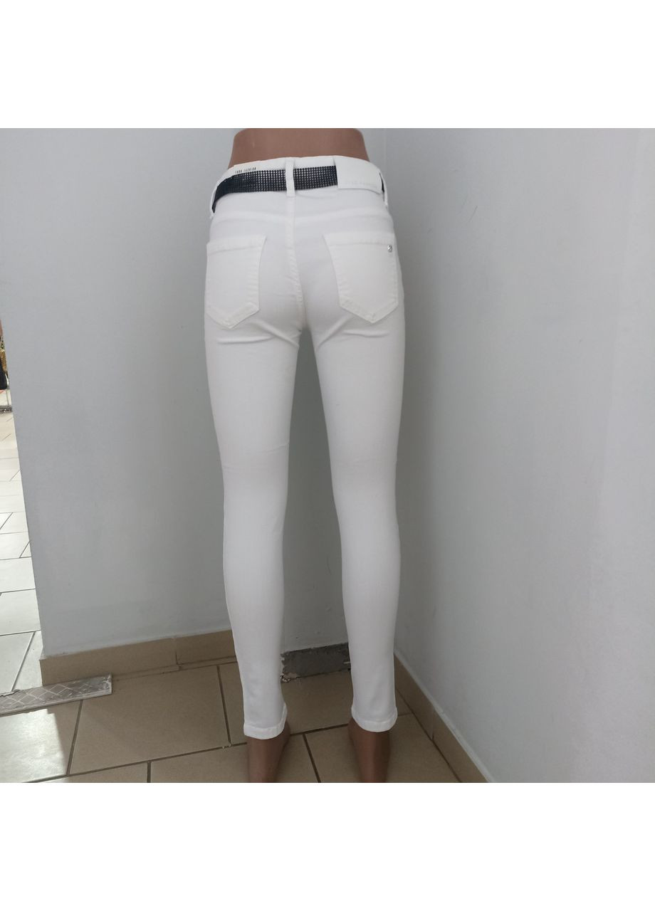 Джинси Euro жіночі білі скіні стрейч завужені 26 No Brand - (363054008)