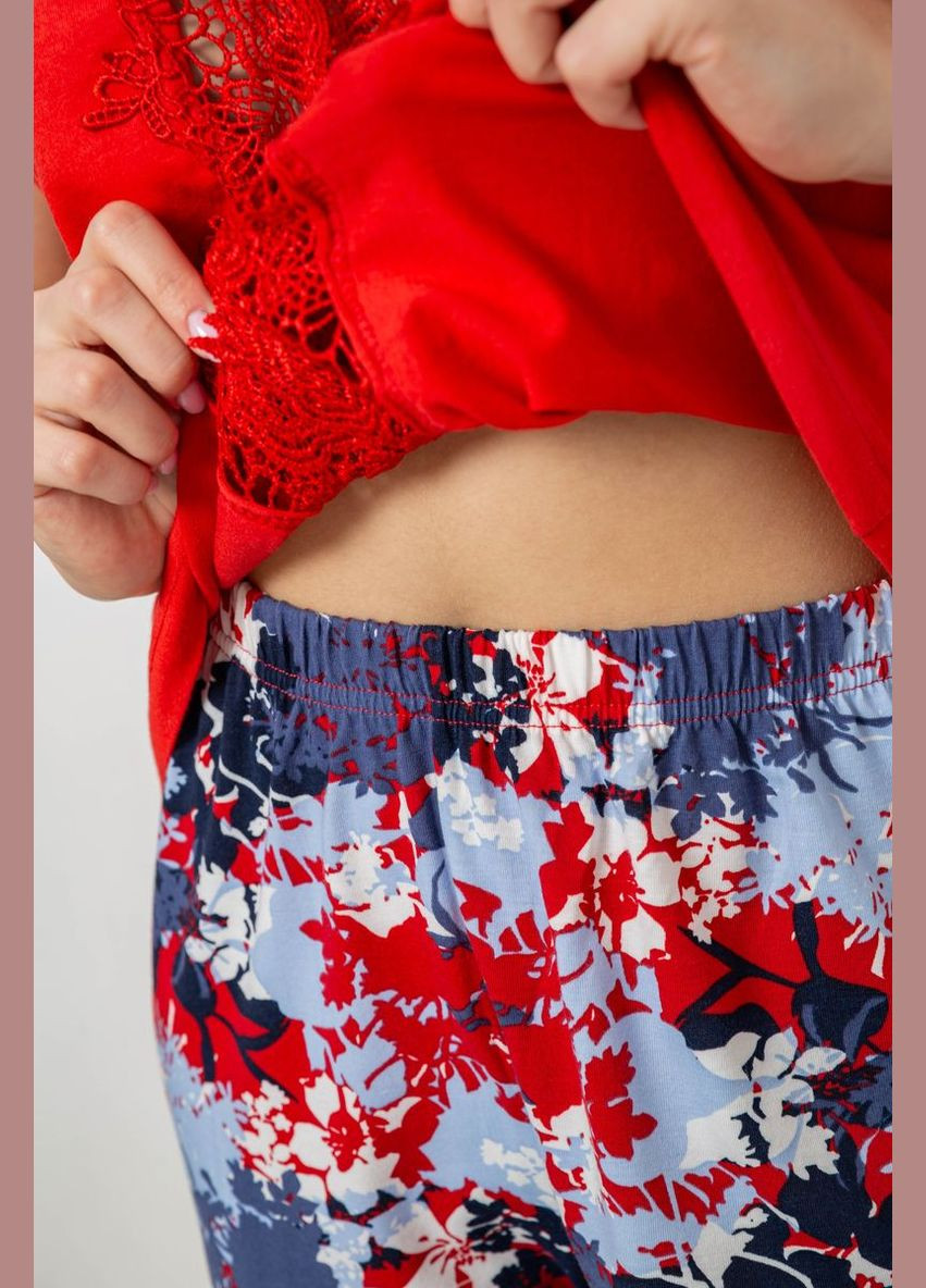 Красная пижама женская Amitex 243R1484-031