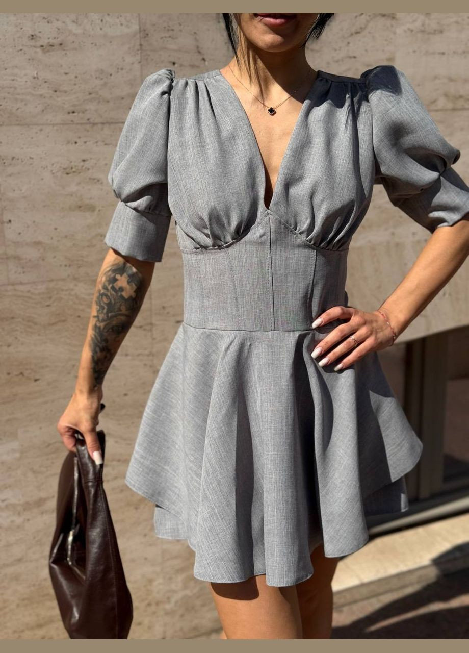 Сіра сукня-комбінезон Fashion