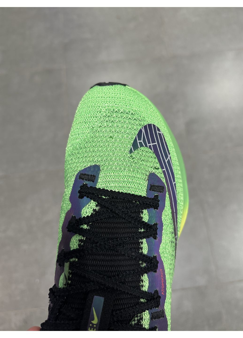 Серые демисезонные кроссовки мужские nike air zoom alphafly green найк аир зум No Brand