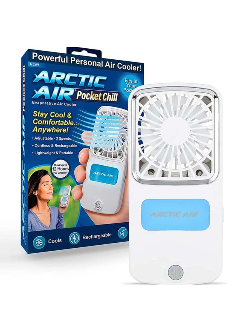 Вентилятор Arctic Air Pocket Chill, 7 лопастей, 3 скорости, аккумуляторный No Brand (332808938)