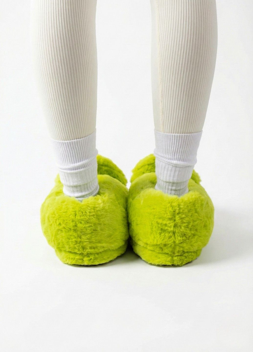 Тапочки домашние Гринч новогодние для кигуруми для подростков и взрослых салатовые Lalapka (370858922)