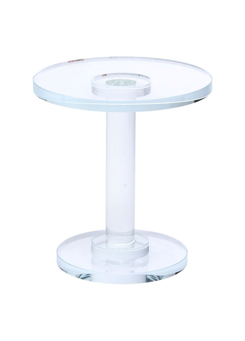 Тортовница стеклянная на ножке для торта и капкейков круглая прозрачная стойка для десертов ProDobro (364191733)