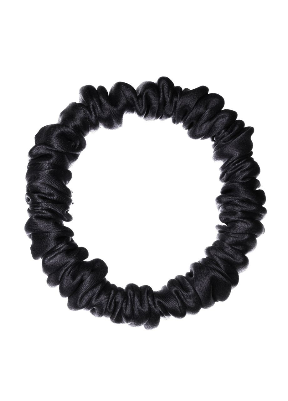 Шёлковая резинка для волос Чумацький Шлях повышенной эластичности и прочности Размер S в Подарочной упаковке Черная (1207-02) Фабрика Тиші (369550286)
