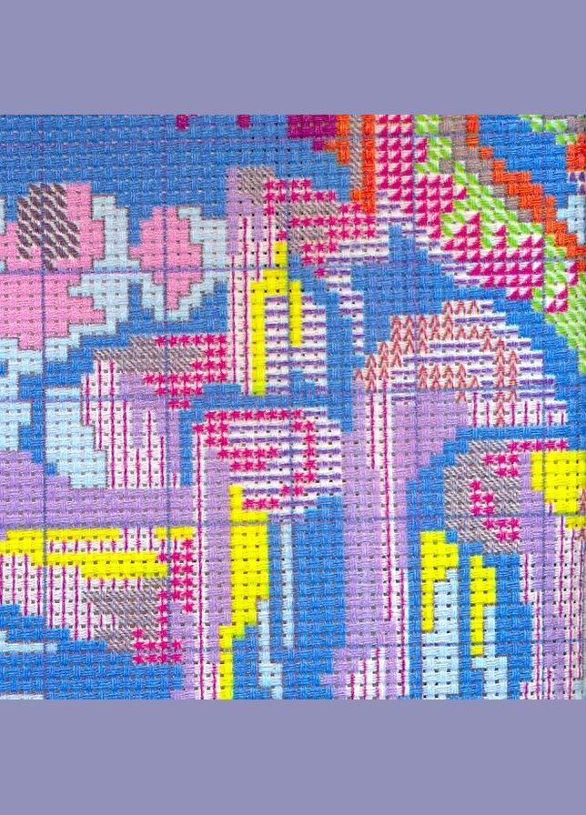 Набір для вишивання за нанесеною на канву схемою "Sleeping cat" . AIDA 14CT printed, 49*43 см Joy Sunday (313614251)