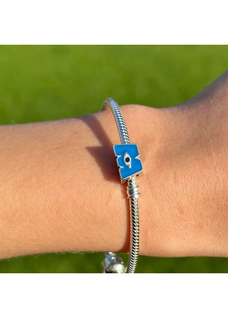 Серебряный шарм Пандора "Логотип M" Корпорация Монстров 792753C01 Kabluchka (355347988)