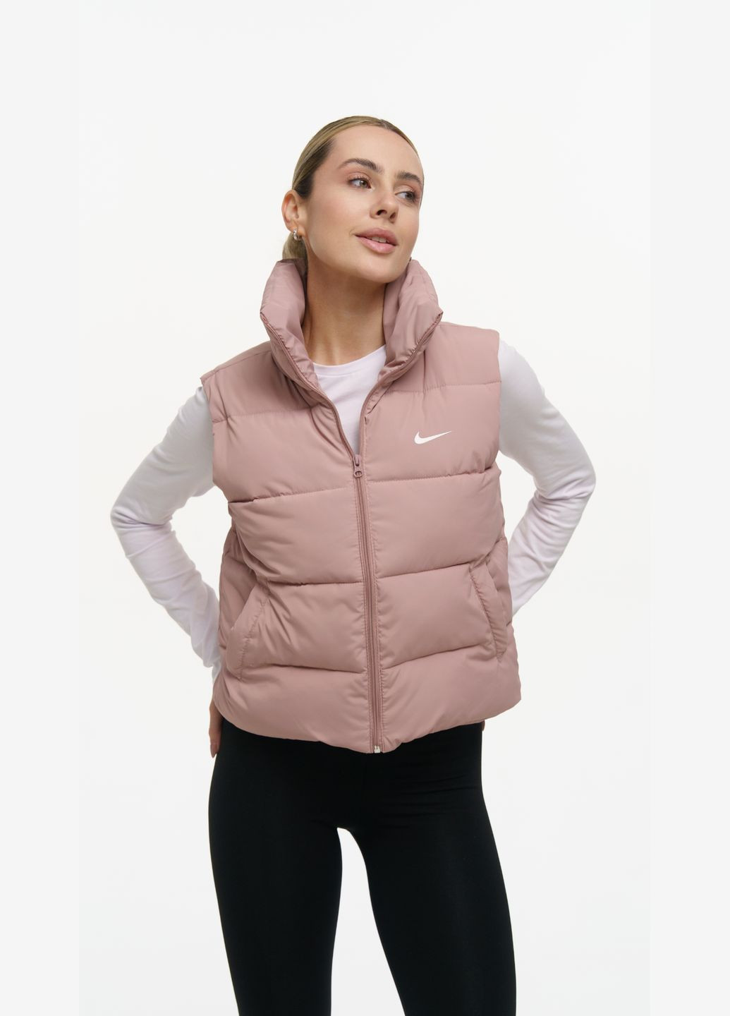 Вкорочений жилет на біо-пуху без капюшона Vakko (327276712)