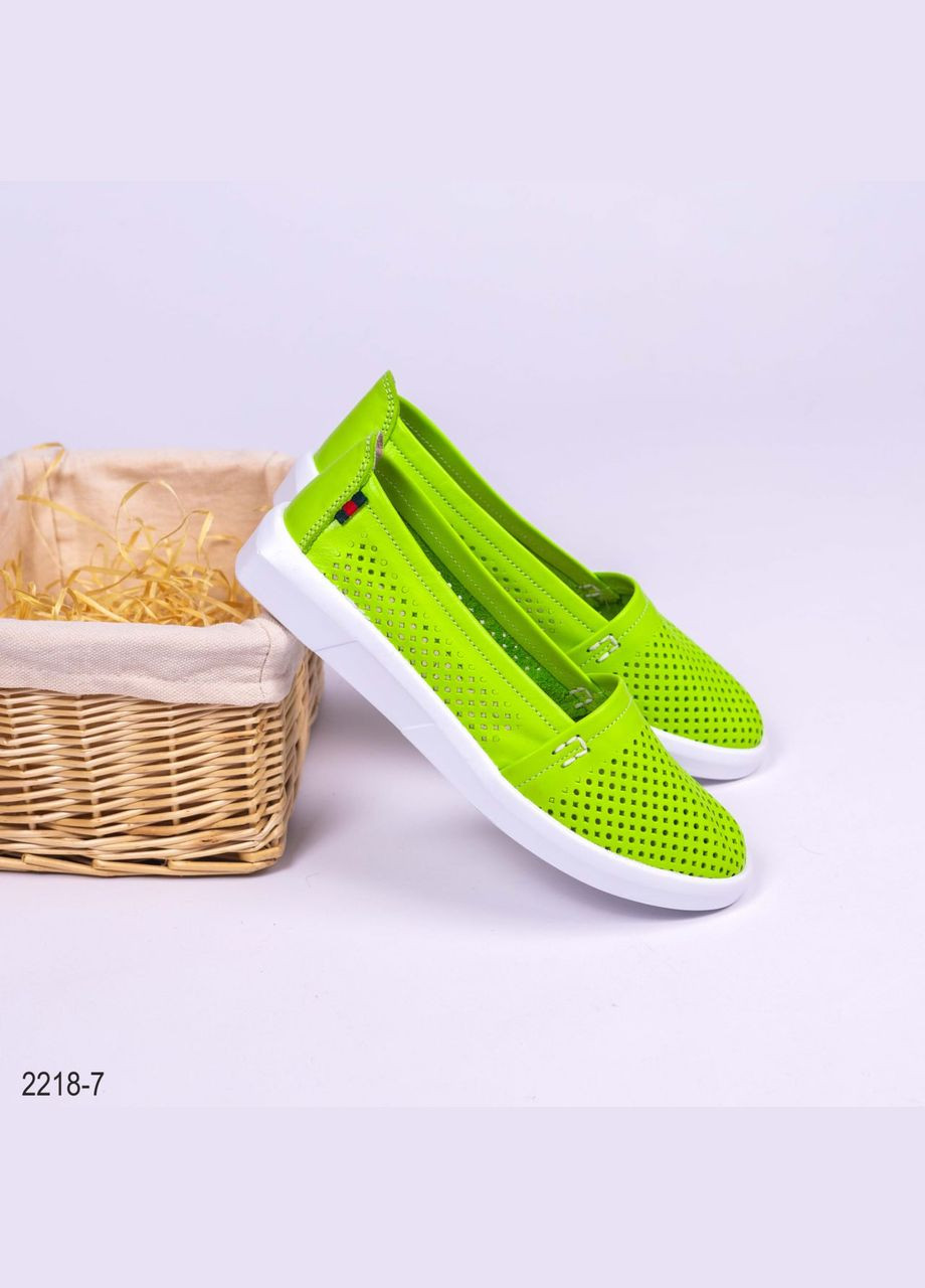 Зеленые мокасины Vakko