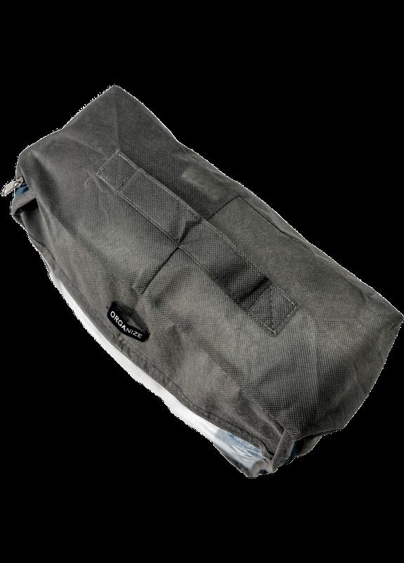 Средняя дорожная сумка для вещей с ручкой и прозрачной вставкой P002 30x27x12 см () Organize (276838323)