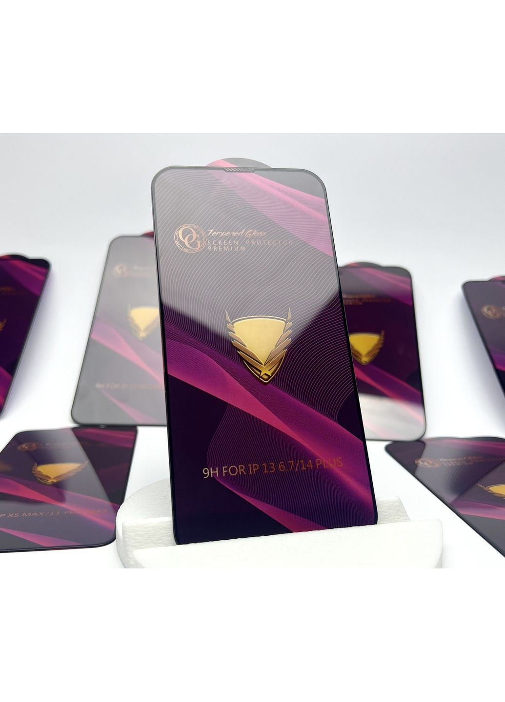 Защитное стекло на 14 PLUS Premium OG глянец ESD 9H для айфона 14+ full glue No Brand (369137326)