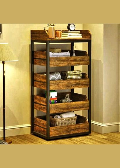 Стелаж кухонний з дерева Вейсис венге-латте (СТА-00141216) No Brand (327865294)