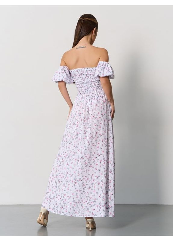 Белое платье sa-625 белое ISSA PLUS однотонное