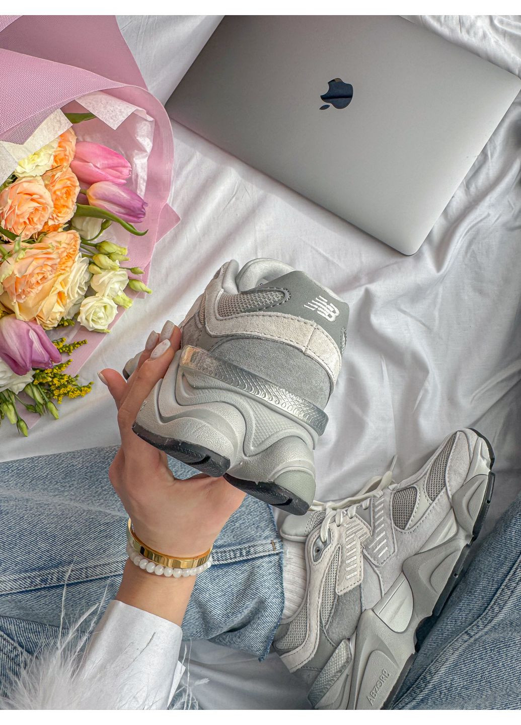 Кросівки жіночі New Balance 9060 shadow gray | Нью Беланс 9060 сірі No Brand сірі демісезони (349508258)