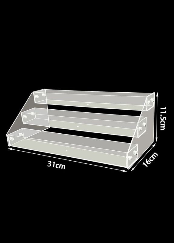 Товарная подставка-стенд на 3 полки для косметики, лаков, макарун, батончиков 310х160х115мм (код: TPS-3p) Beauty Nail (331902289)