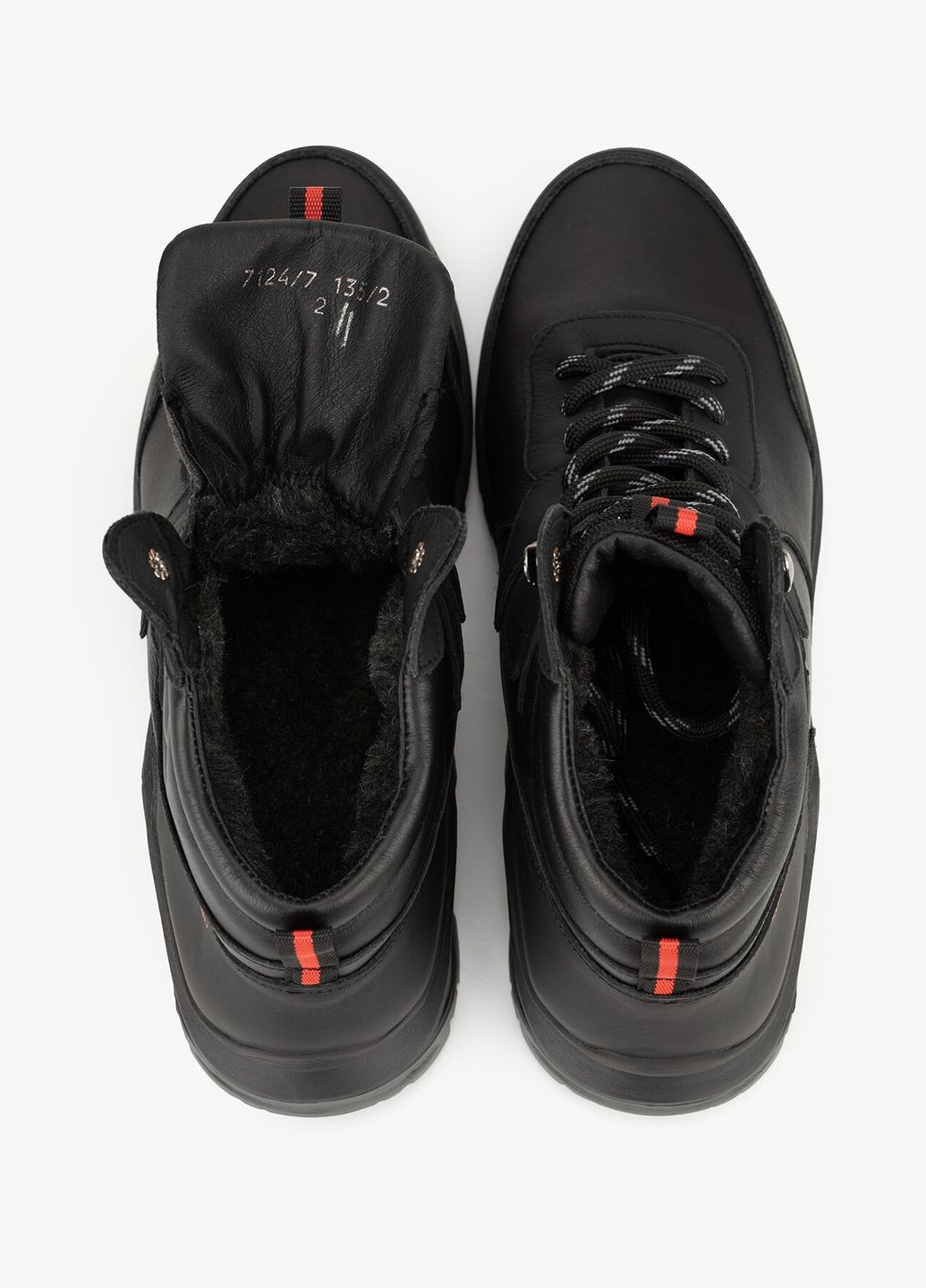 Черные зимние ботинки мужские 7124-7-135 черный shop (2000904401161) Konors