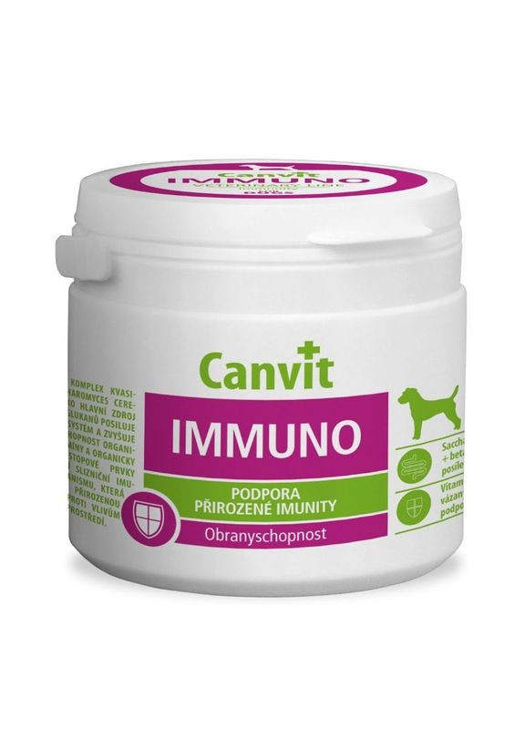 Витаминная добавка для повышения стойкости имунной системы Immuno 100 г (100 шт.) (8595602507337) Canvit (327070844)