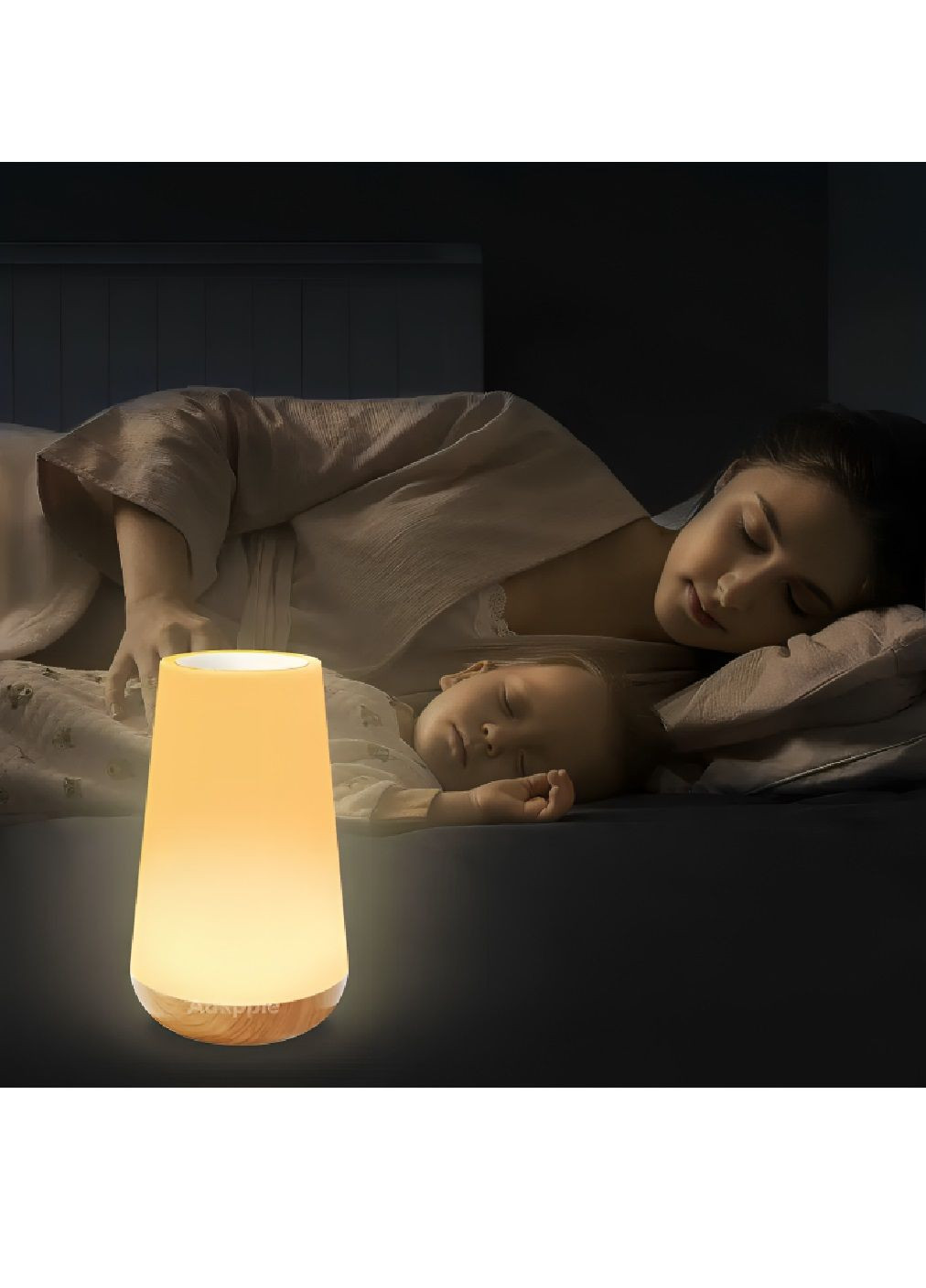 Настільна сенсорна світлодіодна сенсорна лампа RGB з пультом регулюванням яскравості зарядкою від USB 6.5х15.2 см (480407-Prob) Unbranded (335003942)