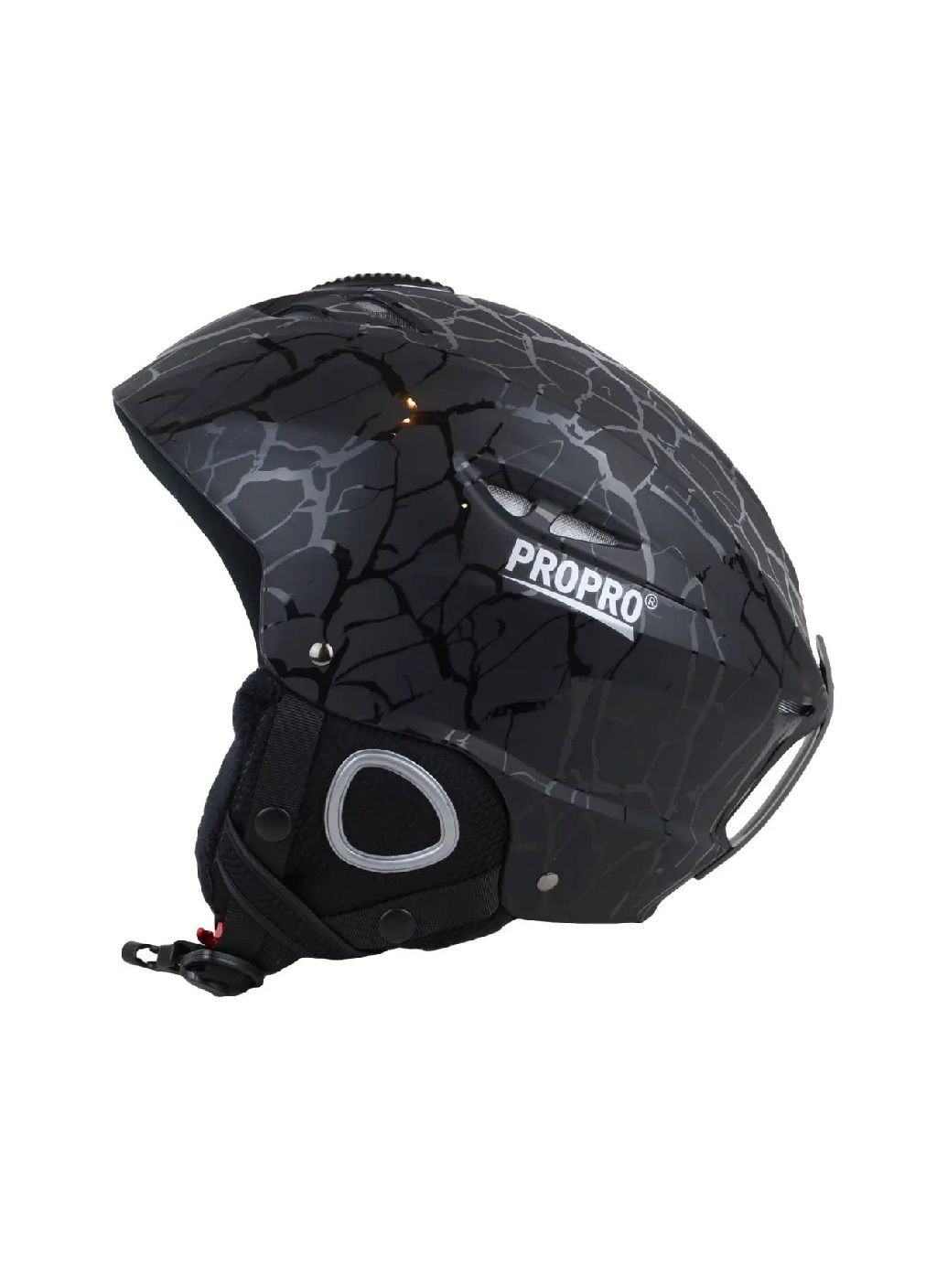 Шлем горнолыжный защитный для сноубордистов лыжников со съемными ушами вентиляцией (477629-Prob) Черный размер XL Unbranded (298531967)