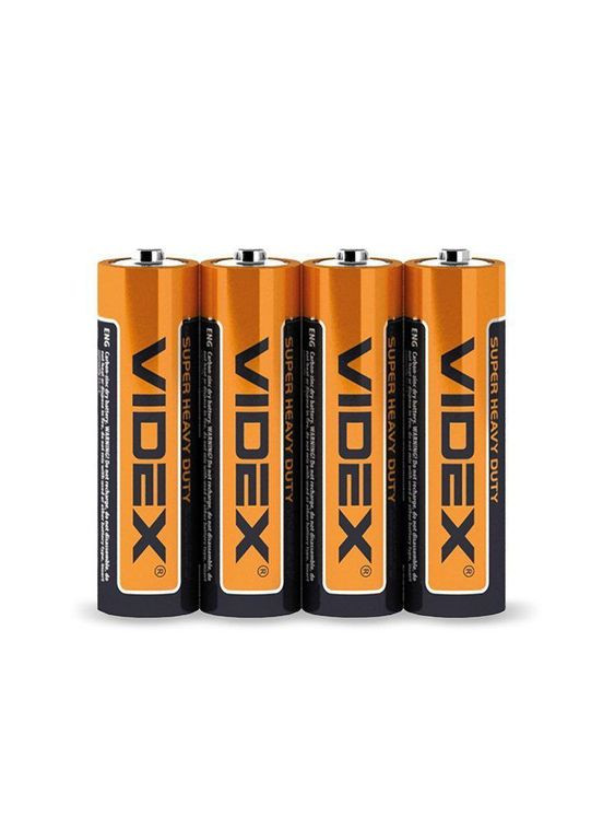 Батарейка сольова R6P/AA 4 шт SHRINK Videx (346087036)