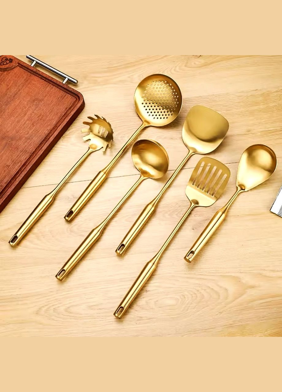 Набір кухонного приладдя 6 предметів Золото No Brand (307288800)