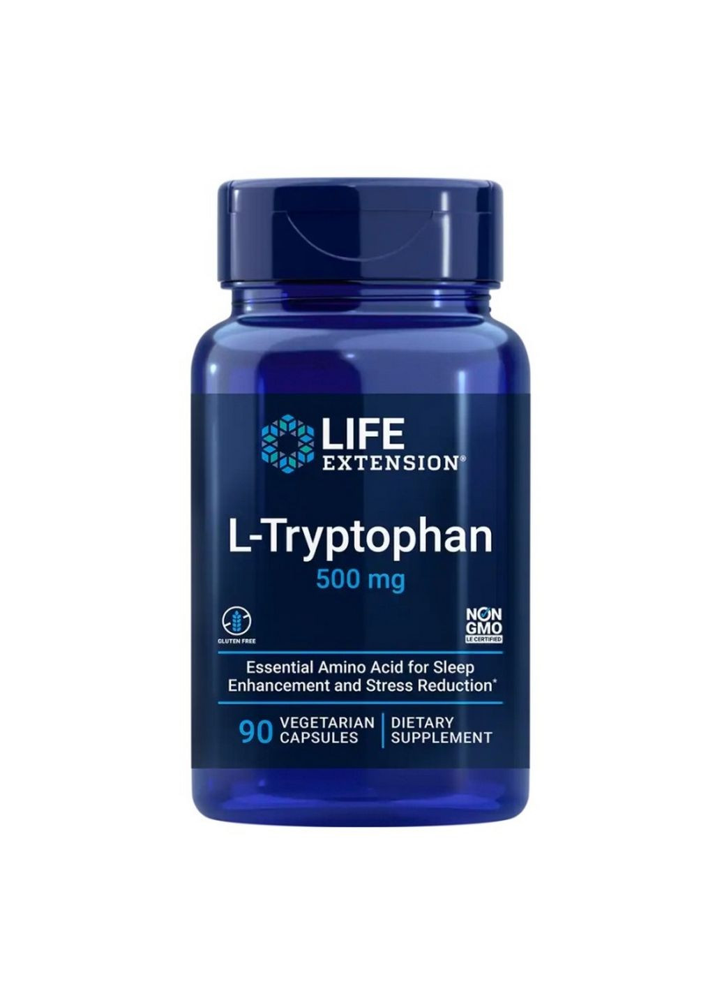Амінокислота L-Tryptophan 500 mg, 90 вегакапсул Jarrow Formulas (293417729)