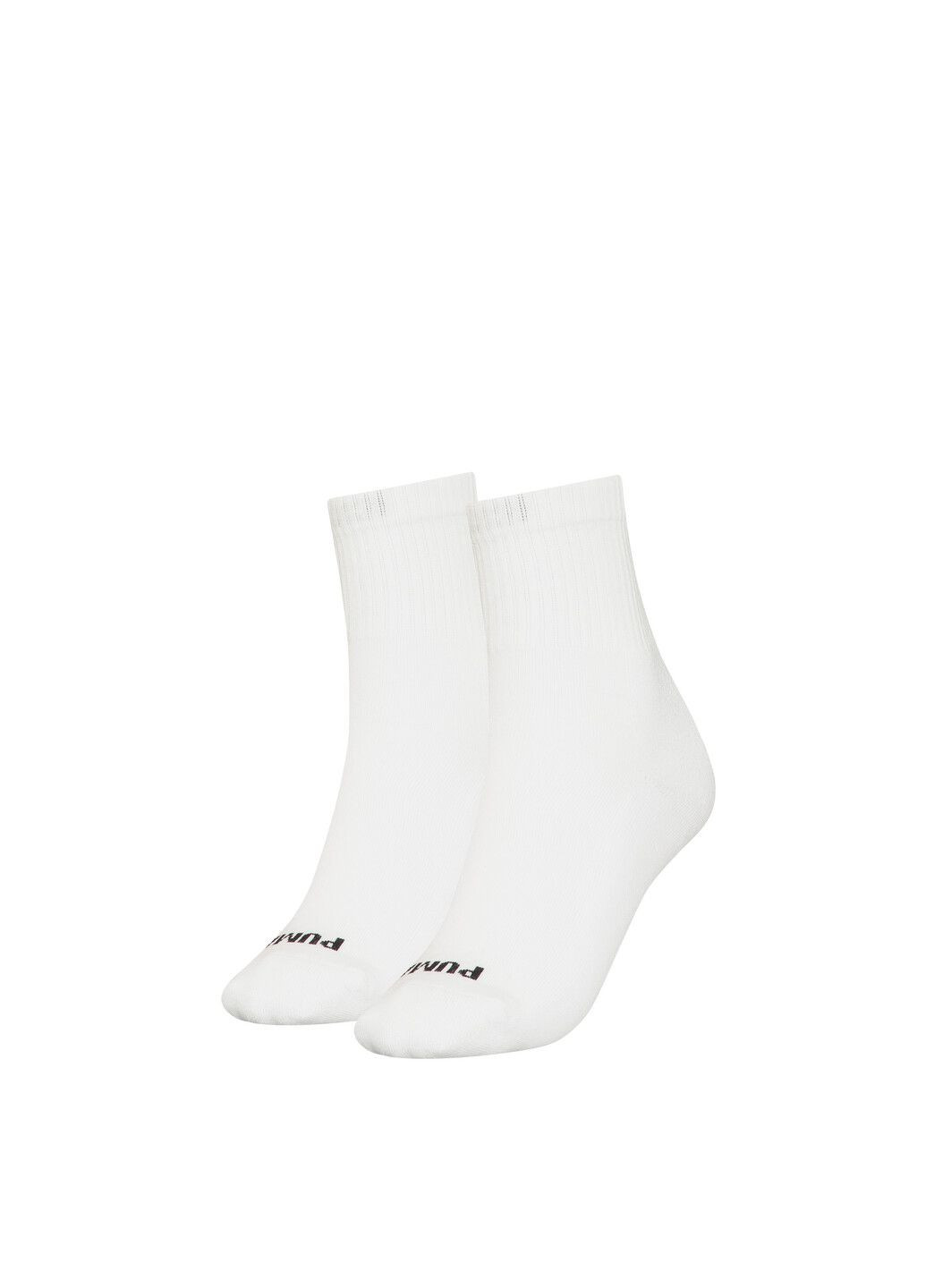 Білі шкарпетки women's heart short crew socks 2 pack Puma однотонні (304502428)