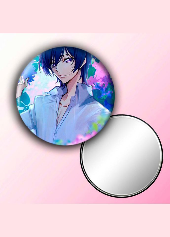 Дзеркальце косметичне кишенькове Аніме Код Гіасс #0011 із малюнком круглий 56 мм No Brand (309153517)