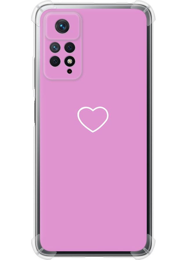Силіконовий протиударний с посиленими кутами чохол 'Серце 2' для Endorphone Xiaomi Redmi Note 12 Pro (329188791)