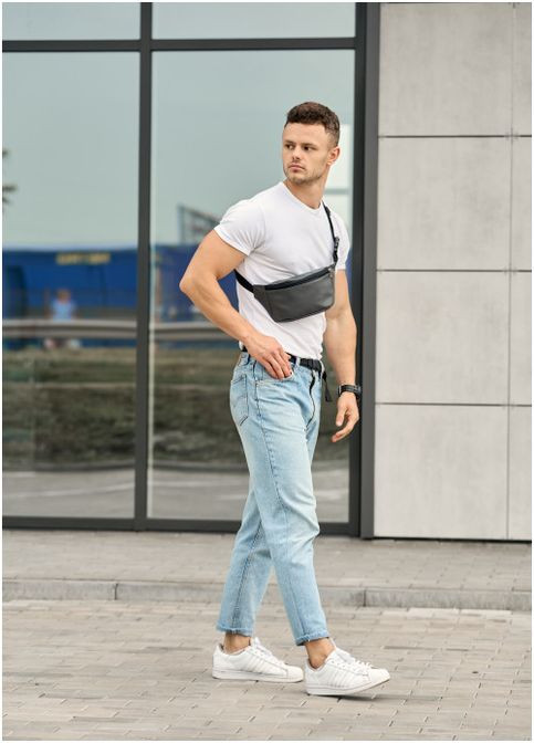 Сумка на пояс бананка Tirso MSHm графитовая (R-80111009m-VS) Sambag (302450475)