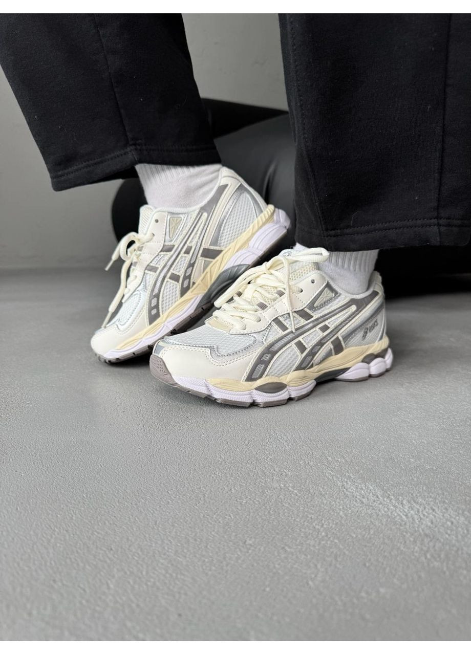 КРОСІВКИ ЖІНОЧІ ASICS GEL-NYC 2055 BEIGE GREY АСІКС ГЕЛЬ НЮК 2025 No Brand сірі демісезони (367175049)