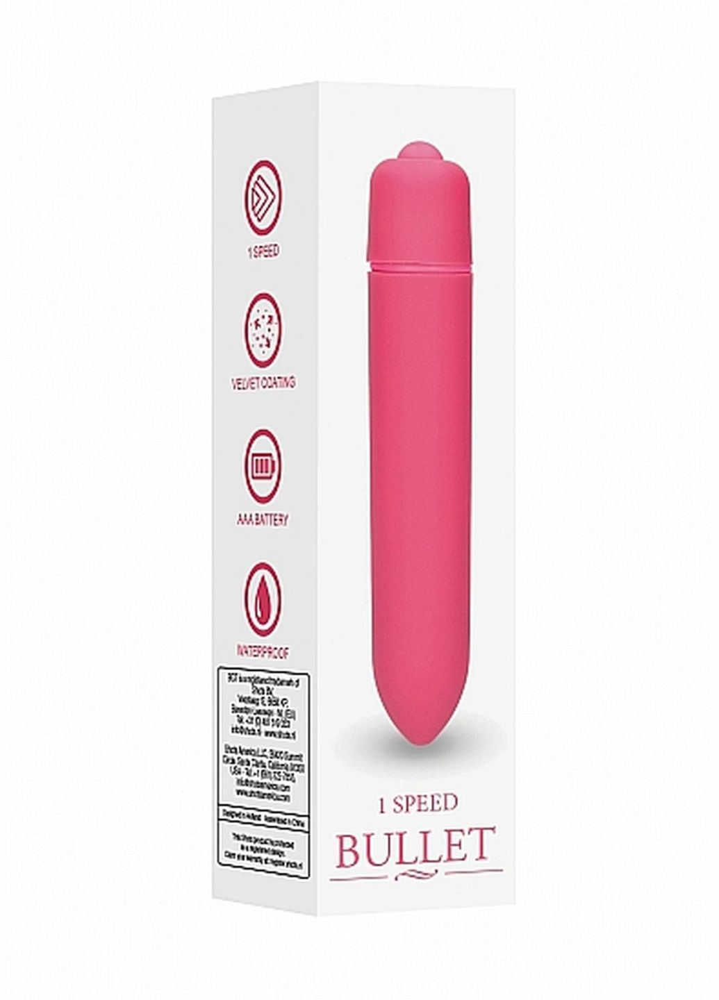 Виброшар 1 Speed Bullet Pink Boss Series (292117976)