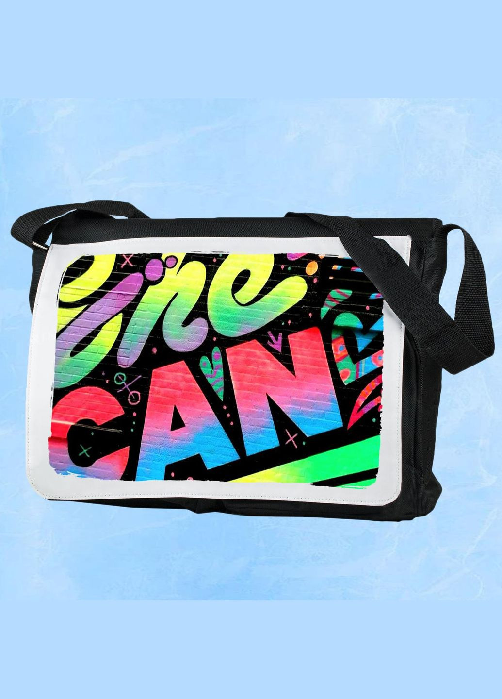 Мужская (женская) сумка через плечо для спортзала дорожная универсальная Style #007 Черный No Brand (322119215)