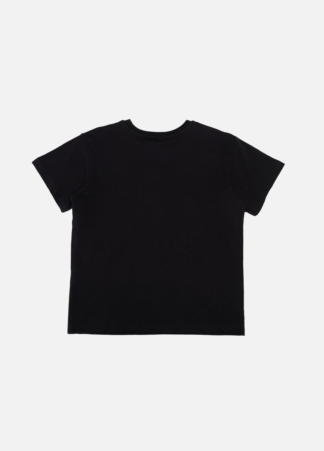 Черная летняя футболка с коротким рукавом для мальчика цвет черный цб-00243028 BLN
