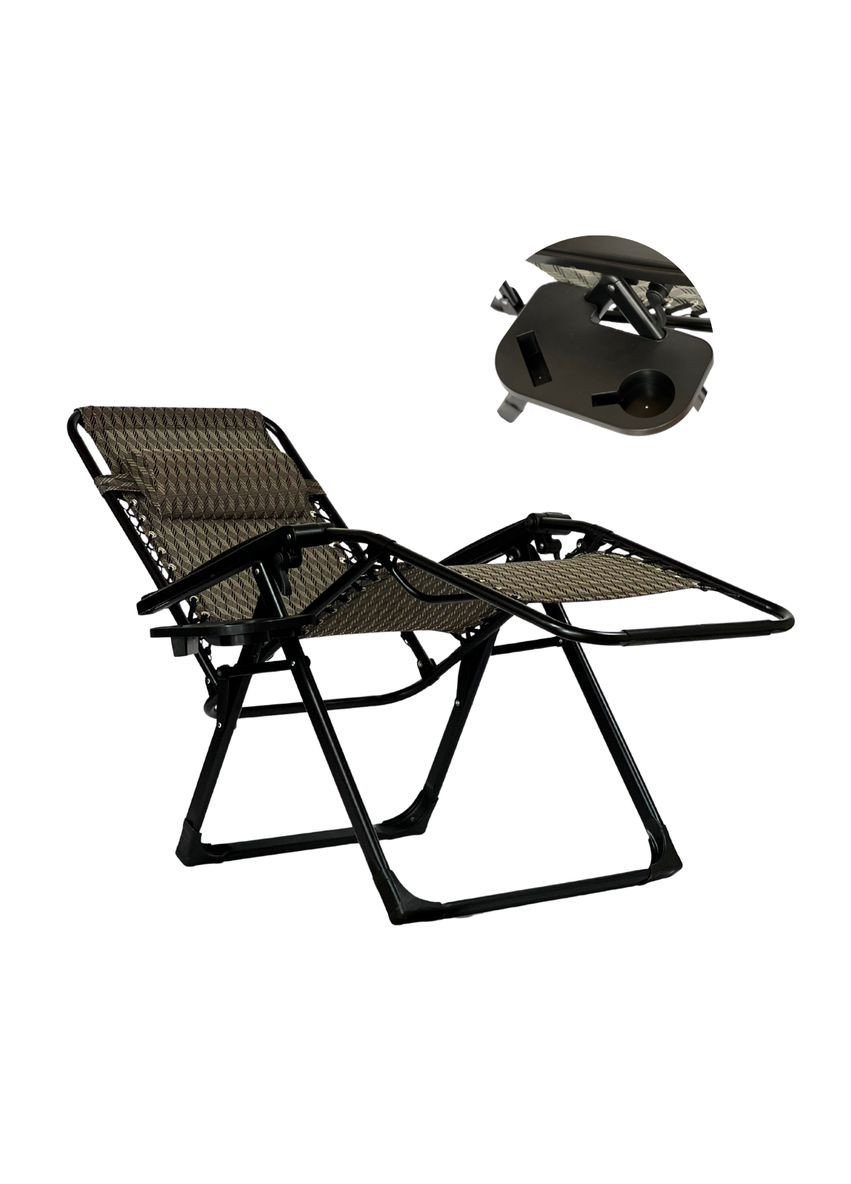 Комфортное кресло-шезлонг EOBRO Zero Gravity Premium (LB-ZGC-G2-PLD) LEOBRO (346528685)