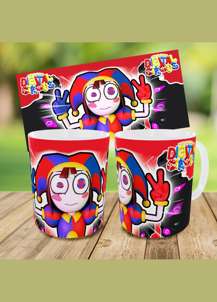 Набор: детская сумка-бананка+кружка Цифровой Цирк «Amazing Digital Circus» 32х15см, бананка для мальчика, девочки через плечо No Brand (319760225)