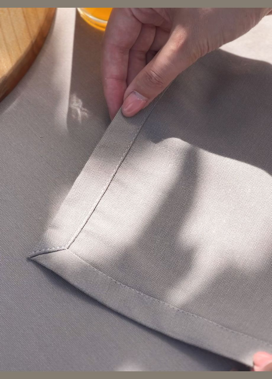 Водовідштовхувальна Скатертина "Капучино однотон" 400х180 см No Brand (317275440)