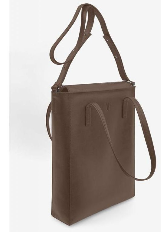 Сумка шоппер женская из натуральной кожи через плечо большая Бежевый 39162 The Wings (353302595)