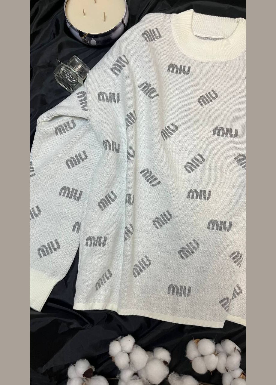 Белый свитер+носки No Brand