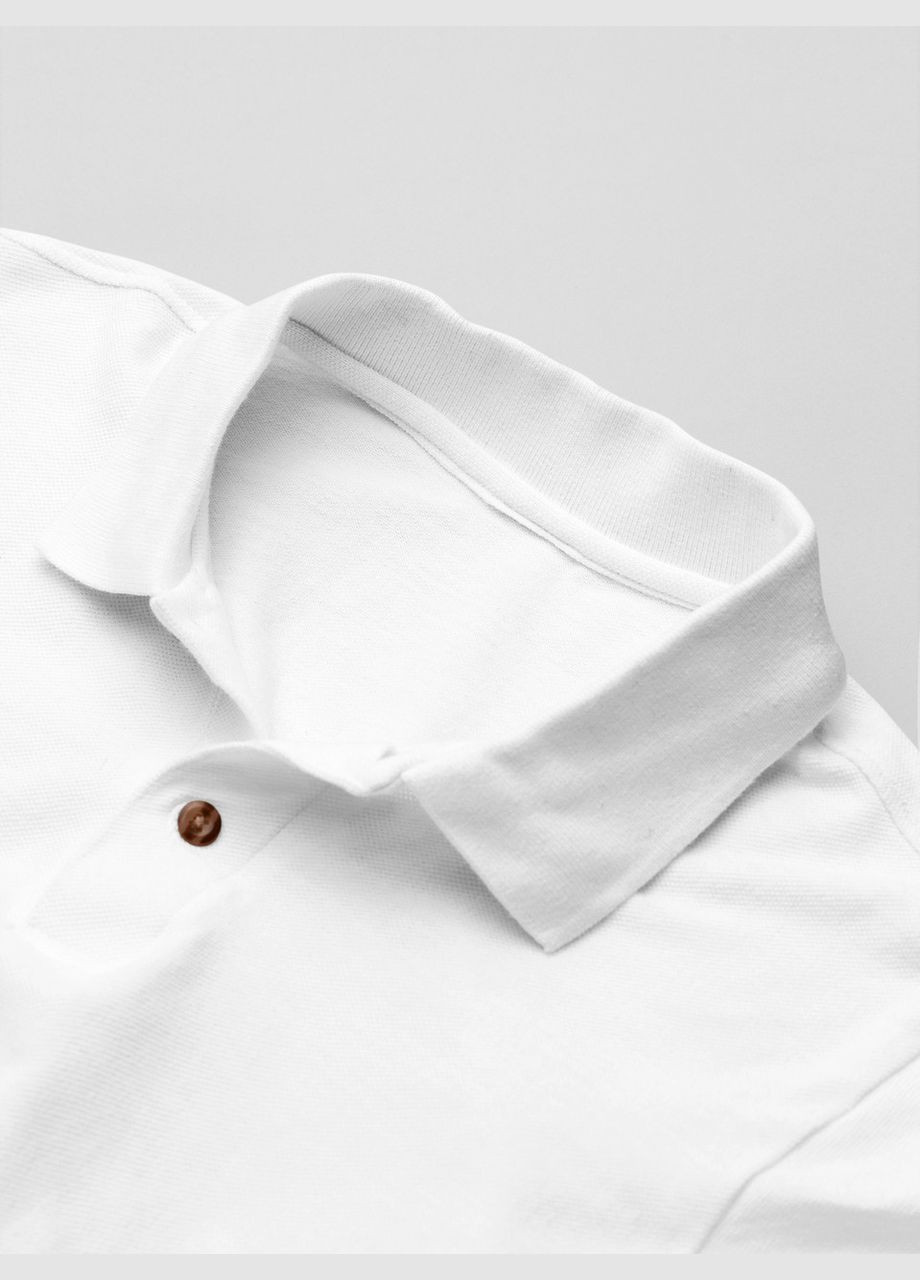 Белая футболка-мужская футболка-поло для мужчин Mishe однотонная