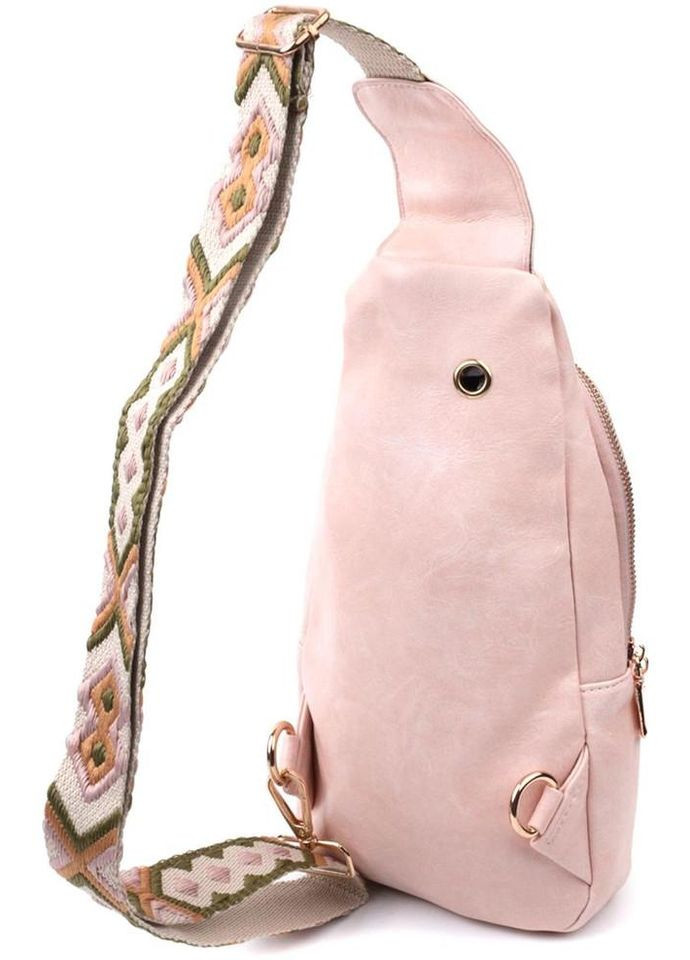 Сумка женская планшет для документов рюкзак слинг в дорогу сумочка для телефона Розовый 34800 Vintage (332612594)