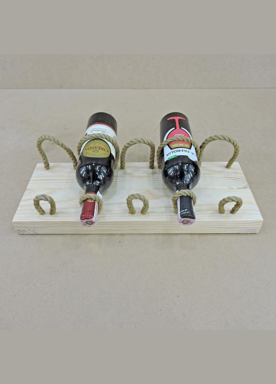 Настенная винная полка из дерева Нагато 5 бланже (ПНК-502301) No Brand (327426494)