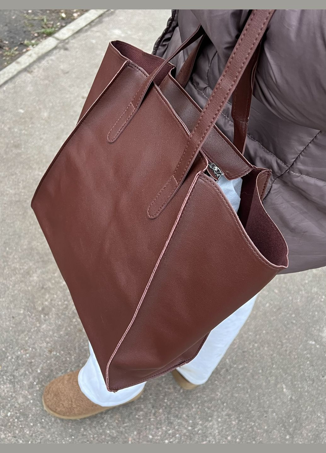 Женская сумка Cheril коричневая (3925) No Brand (316089225)