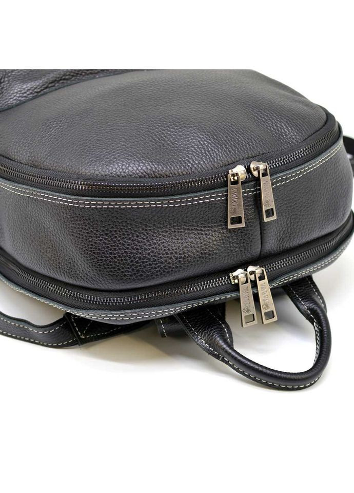 Шкіряний чоловічий рюкзак FAw-7273-3md на білій нитці TARWA (328450003)