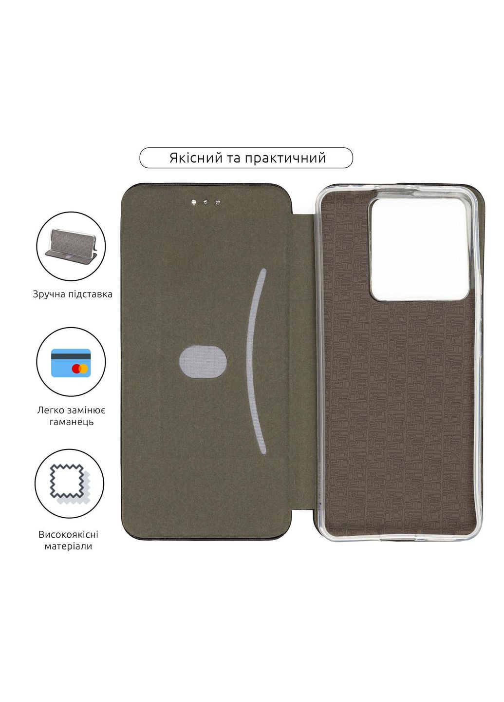 Чехол-книга G-Case для Xiaomi Redmi Note 13 Pro 5G/Poco X6 5G Black (ARM71847) ArmorStandart (327887601)